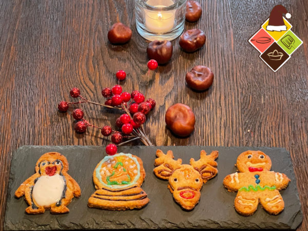 Keks-Ausstechformen cookieWizard Winter&Weihnachten, 4 Kekse lecker angerichtet