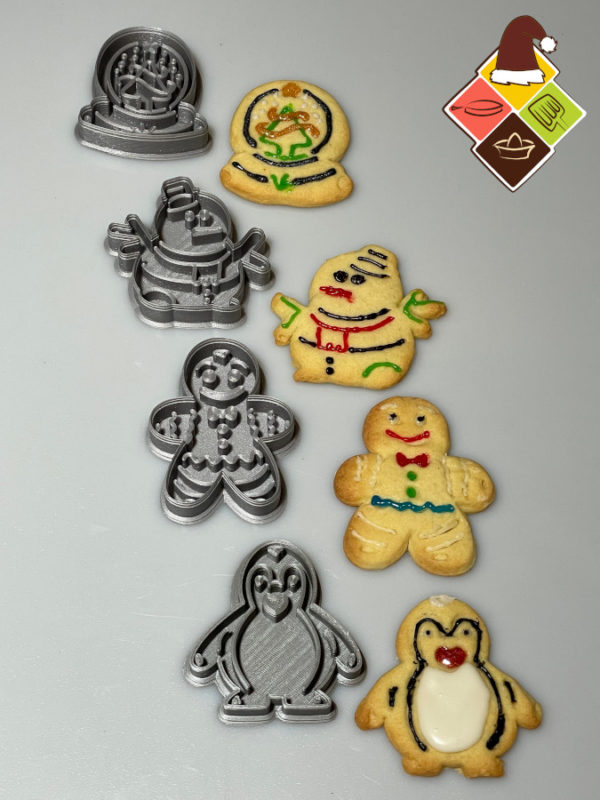 Nachhaltige Keks-Ausstechformen cookieWizard Motiv Winter&Weihnachten